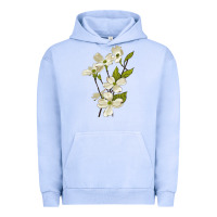 Pigment Grape Ice American Dogwood Flower Illustrations Urban Hoodie - LillyAllenDesigns