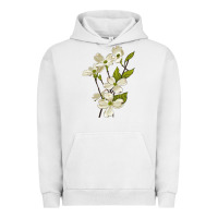 Pigment Lunar Rock American Dogwood Flower Illustrations Urban Hoodie - LillyAllenDesigns