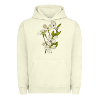 Pigment Pistachio American Dogwood Flower Illustrations Urban Hoodie - LillyAllenDesigns