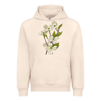 Sandshell American Dogwood Flower Illustrations Urban Hoodie - LillyAllenDesigns