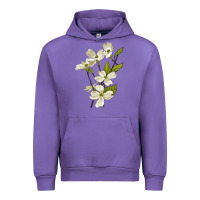 Tulip American Dogwood Flower Illustrations Urban Hoodie - LillyAllenDesigns