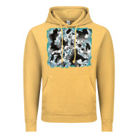 Vintage Mustard cowhide glitter leather background Vintage Hoodie - RanaPortraitStore