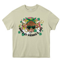 Mossy st. patrick's day highland cow Heavy Core Tee - MaliasSmallBusiness