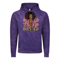 Cloud Purple blessed black woman Vintage Hoodie - Artiststas