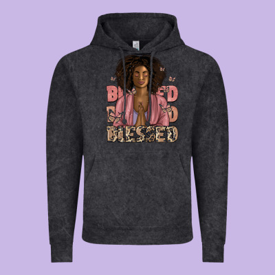 Blessed Black Woman Vintage Hoodie Designed By Artiststas