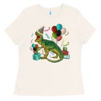 Bone party t rex Ladies Tee - MaliasSmallBusiness