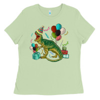Matcha party t rex Ladies Tee - MaliasSmallBusiness