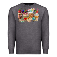 Charcoal Heather Teacher Coffee Cups Premium Sweatshirt - FaDigitalArtStudio