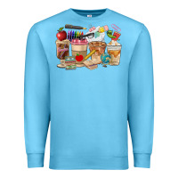 Ocean Blue Teacher Coffee Cups Premium Sweatshirt - FaDigitalArtStudio
