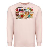 Pale Pink Teacher Coffee Cups Premium Sweatshirt - FaDigitalArtStudio
