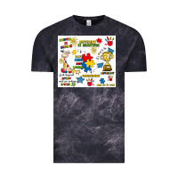 Cloud Black autism Vintage Tee - Artiststas