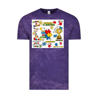Cloud Purple autism Vintage Tee - Artiststas