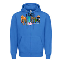 True Royal Blessed Mama Zipper Hoodie - CowCowDesign