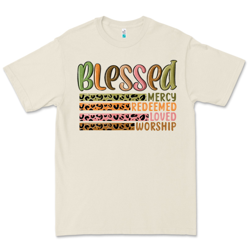 Retro Blessed Redeemed Quotes Premium Tee by MaliasSmallBusiness | Teevron