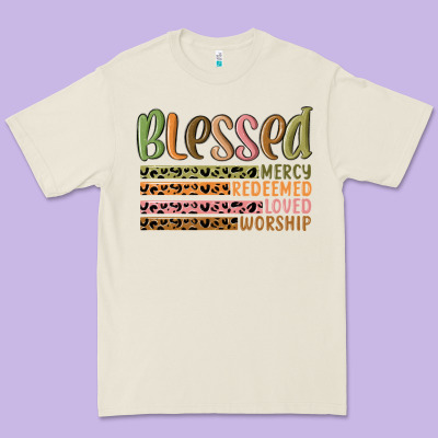 Retro Blessed Redeemed Quotes Premium Tee Designed By Maliassmallbusiness