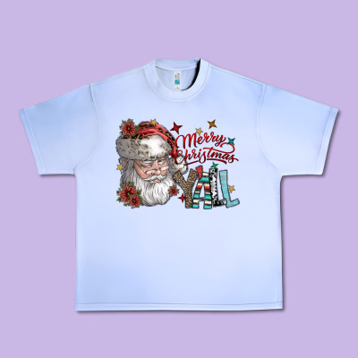 Merry Christmas Yall Urban Heavy Tee Designed By Sublimationcraftshop
