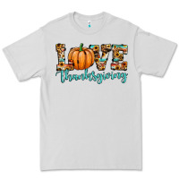 Dove Grey love thanksgiving pumpkin Premium Tee - JahusDesignShop