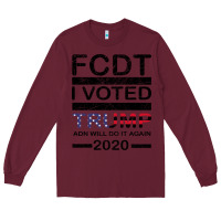 Burgundy hell yeah i voted trump and will do it again 2020 Long Sleeve Tee - Bettercallsaul