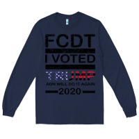 Navy hell yeah i voted trump and will do it again 2020 Long Sleeve Tee - Bettercallsaul