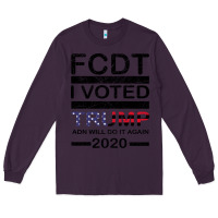 Plum hell yeah i voted trump and will do it again 2020 Long Sleeve Tee - Bettercallsaul