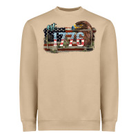 Mushroom Eat. 1776 eagle 4th of july Heavyweight Sweatshirt - HowdyJamesFarm