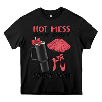 Black hot mess always stressed dance mom Heavy Core Tee - MaliasSmallBusiness
