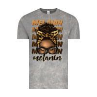 Cloud Rock melanin afro messy bun Vintage Tee - Artiststas