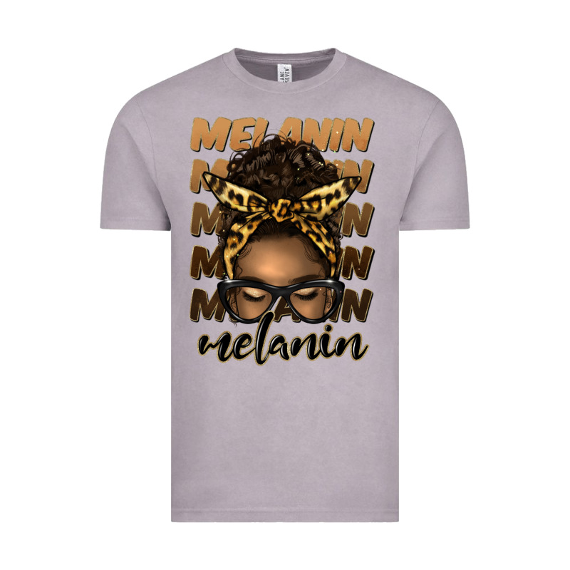 Melanin Afro Messy Bun Vintage Tee by Artiststas | Teevron