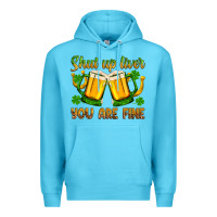 Ocean Blue St. Patrick’s Day shut up liver you are fine Premium Hoodie - OliviaCreatesArt