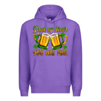 Purple St. Patrick’s Day shut up liver you are fine Premium Hoodie - OliviaCreatesArt