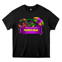 Black mardi grass umbrella with truck Heavy Core Tee - AdoDesignShop