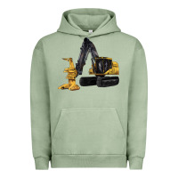 Pigment Oil Green Feller Buncher Urban Hoodie - LillyAllenDesigns