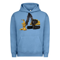 Pigment Pebble Blue Feller Buncher Urban Hoodie - LillyAllenDesigns