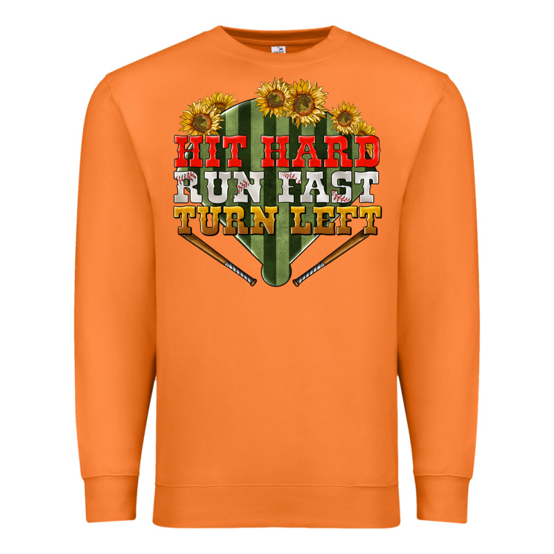 Hit Hard Run Fast Turn Left Premium Sweatshirt by BundleAndBundleShop | Teevron