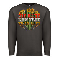 Smoke hit hard run fast turn left Premium Sweatshirt - BundleAndBundleShop