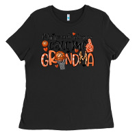 Black my favorite players call me grandma Ladies Tee - MaliasSmallBusiness