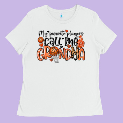My Favorite Players Call Me Grandma Ladies Tee Designed By Maliassmallbusiness