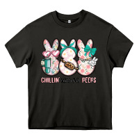 Asphalt easter chilling with my peeps bunny Heavy Core Tee - MaliasSmallBusiness