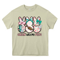 Mossy easter chilling with my peeps bunny Heavy Core Tee - MaliasSmallBusiness