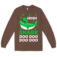 Chestnut Irish Shark Doo Doo Doo Saint Patricks Day Long Sleeve Tee - Bettercallsaul