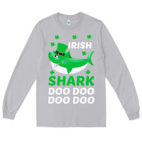 Moon Dust Irish Shark Doo Doo Doo Saint Patricks Day Long Sleeve Tee - Bettercallsaul