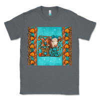 Charcoal Heather Western Fall Cow Mama Classic Tee - LillyAllenDesigns