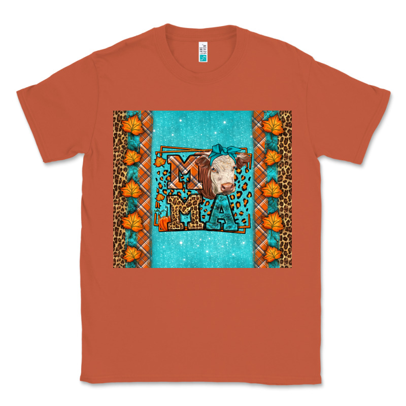 Western Fall Cow Mama Classic Tee by LillyAllenDesigns | Teevron