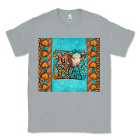 Heather Grey Western Fall Cow Mama Classic Tee - LillyAllenDesigns