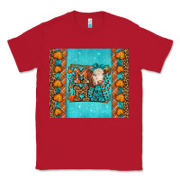 Red Western Fall Cow Mama Classic Tee - LillyAllenDesigns