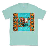 Seafoam Western Fall Cow Mama Classic Tee - LillyAllenDesigns