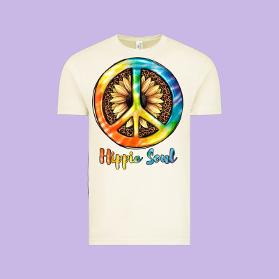 Hippie  Soul Vintage Tee Designed By Jahusdesignshop