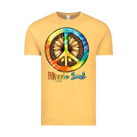 Vintage Mustard Hippie  Soul Vintage Tee - JahusDesignShop