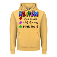 Vintage Mustard i'm a hot mess always stressed and proudly autism Vintage Hoodie - Artiststas
