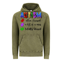 Vintage Olive i'm a hot mess always stressed and proudly autism Vintage Hoodie - Artiststas